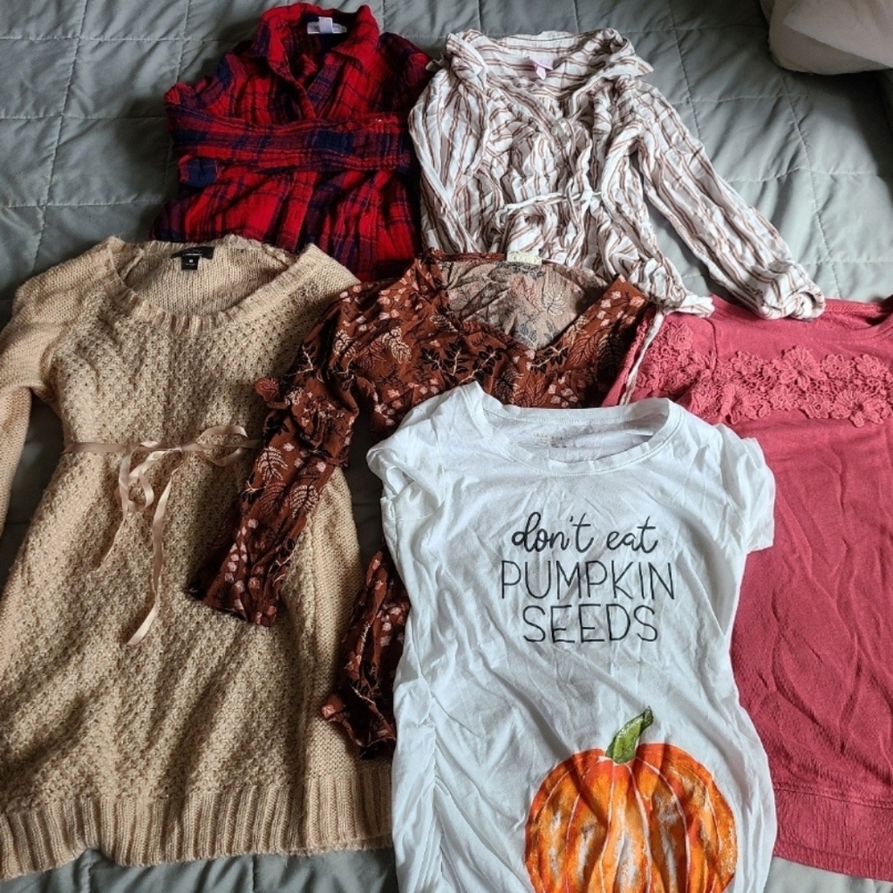 Maternity Fall Pumpkin shirts